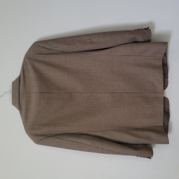 Vtg Blazer Sport Coat Men's 42S Wool Blend Houndstooth Three Button Jacket Tweed - Picture 2 of 6